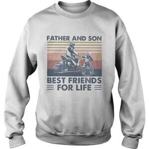 Snowmobile Father And Son Best Friends For LifeRetro Sweatshirt